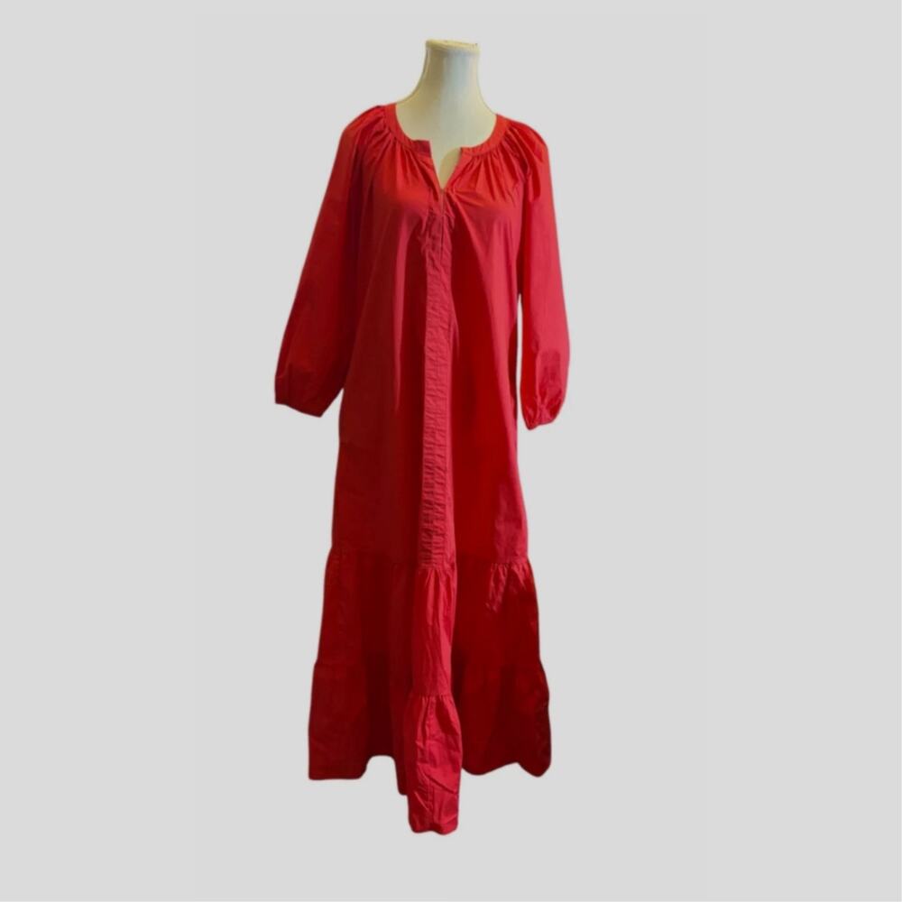 Tuckernuck Red Lyles Dress maxi sz small